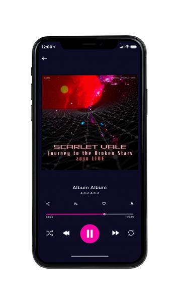 Tablet view of Premade Electronica & Ambient Book Cover - Persian Red #17605 | AlbumArtZone*