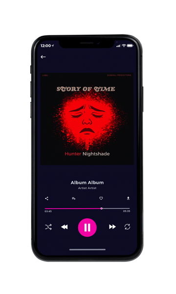 Tablet view of Premade Rock,Punk & Alternative Album Cover - Night Rider #17637 | AlbumArtZone*