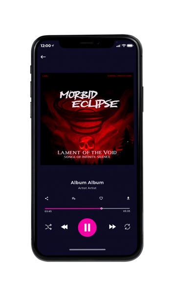 Tablet view of Premade Electronica & Ambient Album Cover - Graphite #17661 | AlbumArtZone*