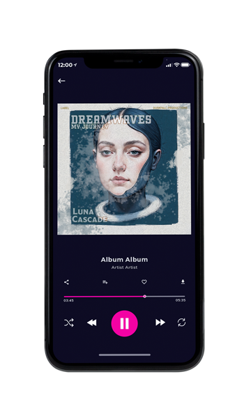 Tablet view of Premade Contemporary Music Album Cover - Swirl #17672 | AlbumArtZone*