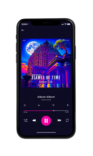 Tablet view of Premade Electronica & Ambient Album Cover - Deep Blush #17694 | AlbumArtZone*