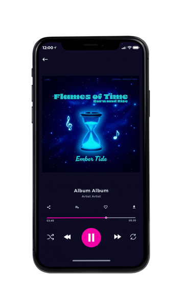 Tablet view of Premade Electronica & Ambient Book Cover - Black Rock #17696 | AlbumArtZone*