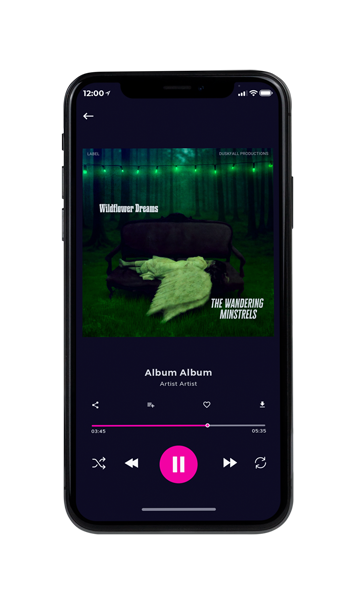 Tablet view of Premade Indie & Folk Music Album Cover - Palm Green #17836 | AlbumArtZone*
