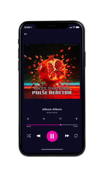 Tablet view of Premade Electronica & Ambient Album Cover - Flame Pea #17859 | AlbumArtZone*