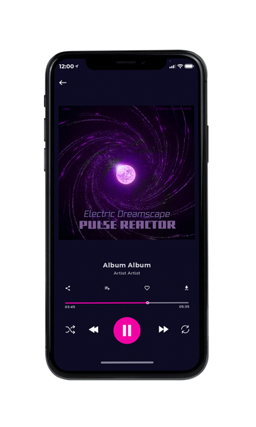Tablet view of Premade Electronica & Ambient Album Cover - Violet #17861 | AlbumArtZone*