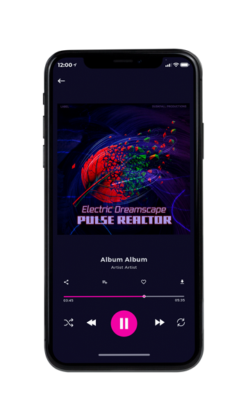 Tablet view of Premade Electronica & Ambient Book Cover - Violet #17864 | AlbumArtZone*