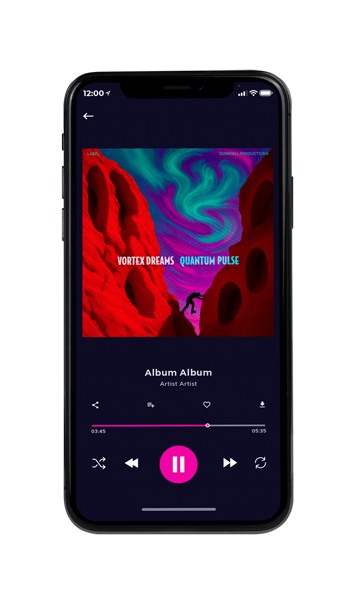 Tablet view of Premade Electronica & Ambient Album Cover - Crimson #17878 | AlbumArtZone*