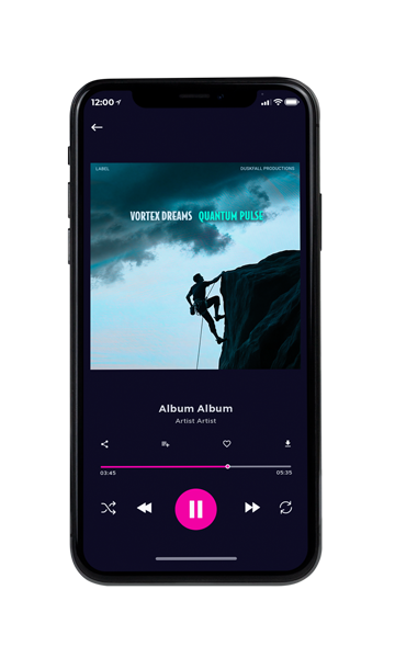 Tablet view of Premade Electronica & Ambient Album Cover - Powder Blue #17881 | AlbumArtZone*