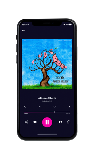 Tablet view of Premade Contemporary Music Book Cover - Cornflower Blue #17915 | AlbumArtZone*