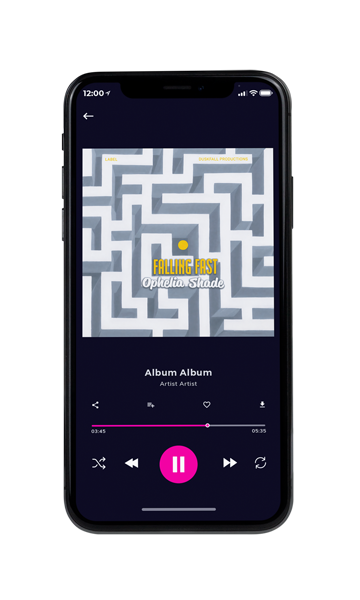 Tablet view of Premade Pop Album Cover - Black Haze #18043 | AlbumArtZone*
