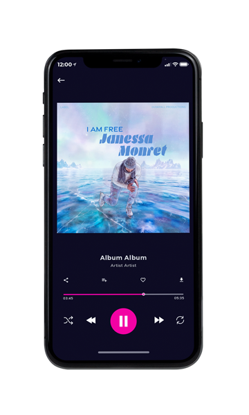 Tablet view of Premade Pop Album Cover - Periwinkle Gray #18087 | AlbumArtZone*
