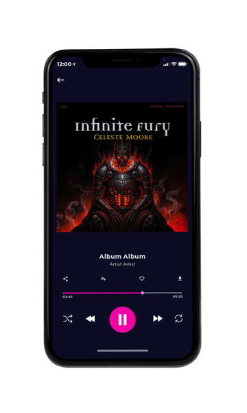 Tablet view of Premade Heavy Metal & Gothic Metal Album Cover - Night Rider #18106 | AlbumArtZone*