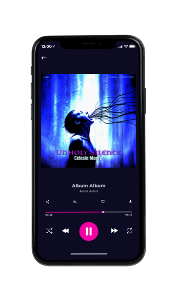 Tablet view of Premade Electronica & Ambient Book Cover - Royal Blue #18112 | AlbumArtZone*