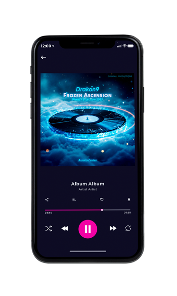 Tablet view of Premade Dance & House Album Cover - Teal Blue #18161 | AlbumArtZone*