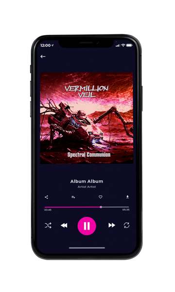 Tablet view of Premade Electronica & Ambient Album Cover - Sea Pink #18166 | AlbumArtZone*