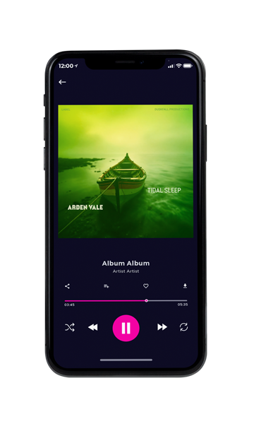Tablet view of Premade Indie & Folk Music Album Cover - Yellow Green #18215 | AlbumArtZone*