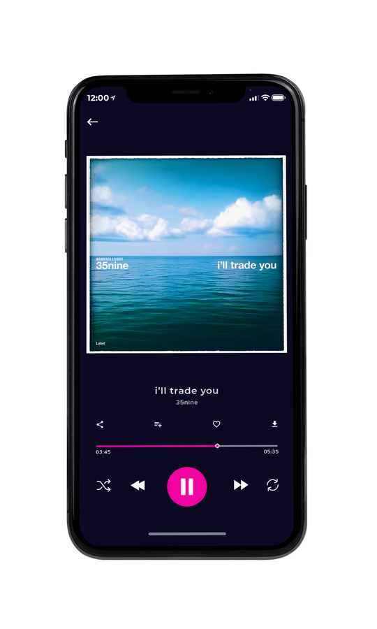 Tablet view of Premade EDM, House & Dub Album Cover - Hippie Blue #20410 | AlbumArtZone*