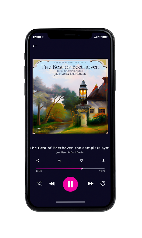 Tablet view of Premade Classical & Romantic Music Album Cover - Quill Gray #21110 | AlbumArtZone*