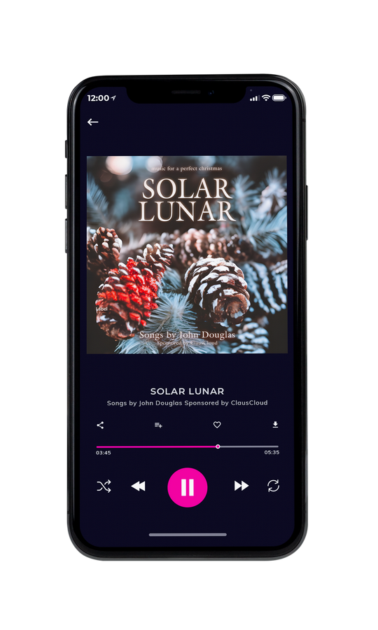 Tablet view of Premade Christmas Music Book Cover - Armadillo #21472 | AlbumArtZone*