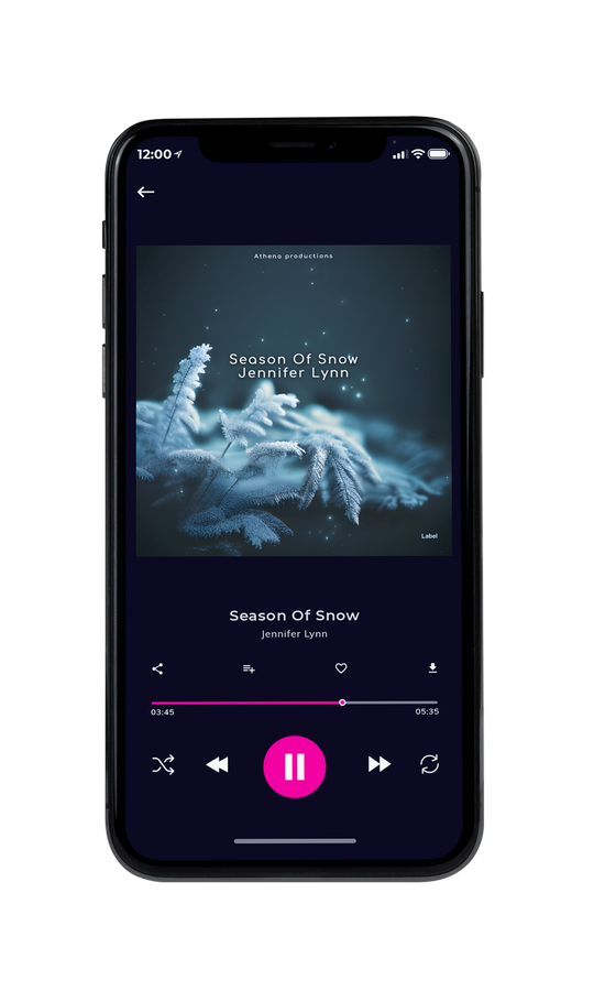 Tablet view of Premade Christmas Music Album Cover - Limed Spruce #21492 | AlbumArtZone*