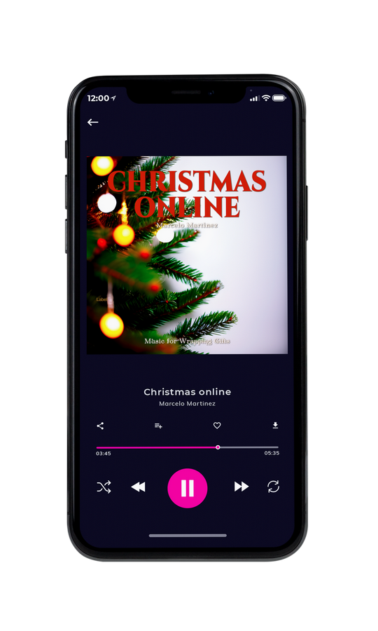 Tablet view of Premade Christmas Music Book Cover - Mischka #21495 | AlbumArtZone*