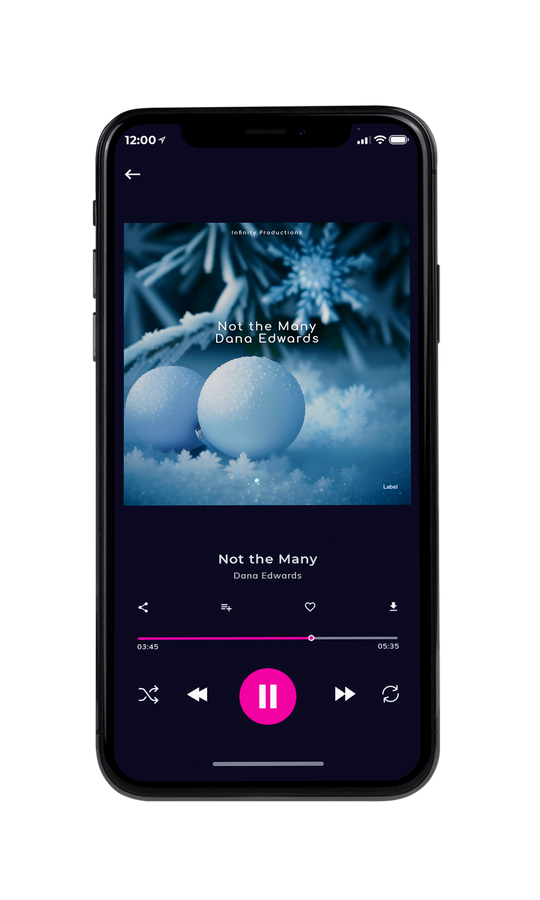 Tablet view of Premade Christmas Music Book Cover - Kashmir Blue #21575 | AlbumArtZone*