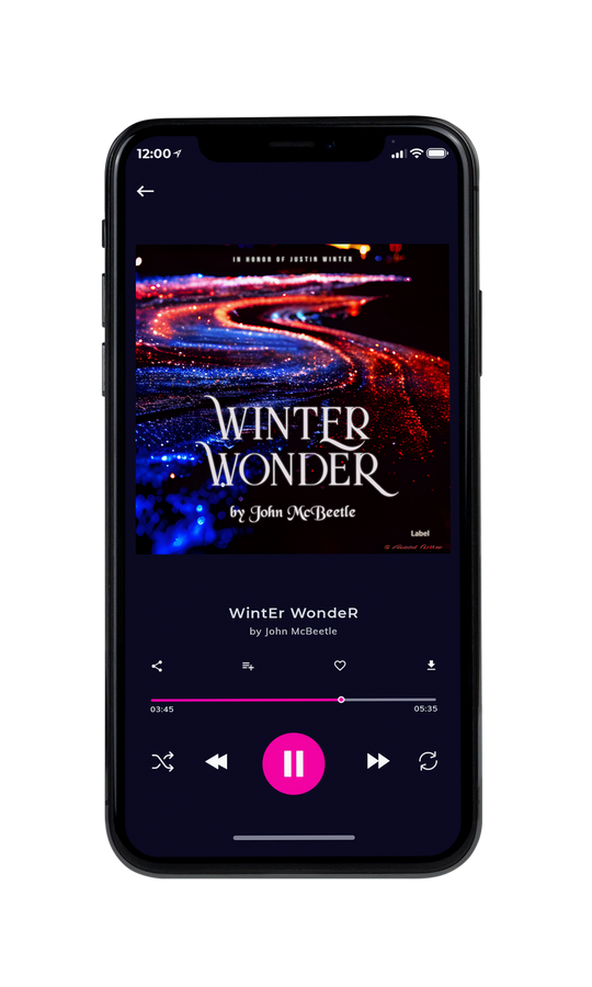 Tablet view of Premade Christmas Music Book Cover - My Pink #21642 | AlbumArtZone*