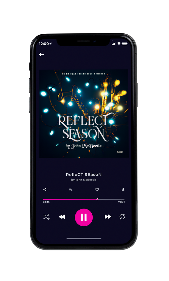 Tablet view of Premade Christmas Music Album Cover - Firefly #21643 | AlbumArtZone*