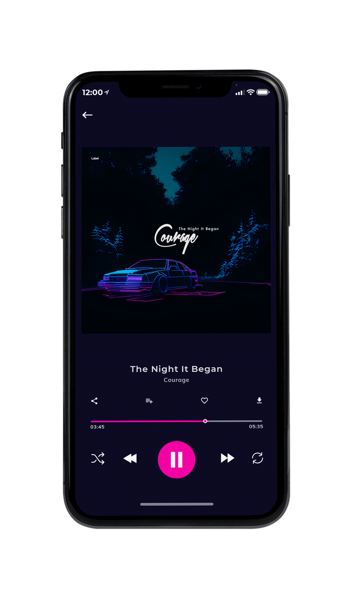 Tablet view of Premade Electronica & Ambient Album Cover - Ebony #22280 | AlbumArtZone*