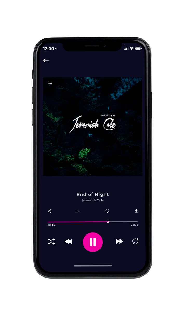 Tablet view of Premade Electronica & Ambient Album Cover - Ebony #22281 | AlbumArtZone*