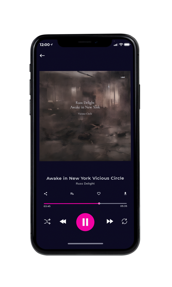 Tablet view of Premade Contemporary Music Album Cover - Merlin #22477 | AlbumArtZone*