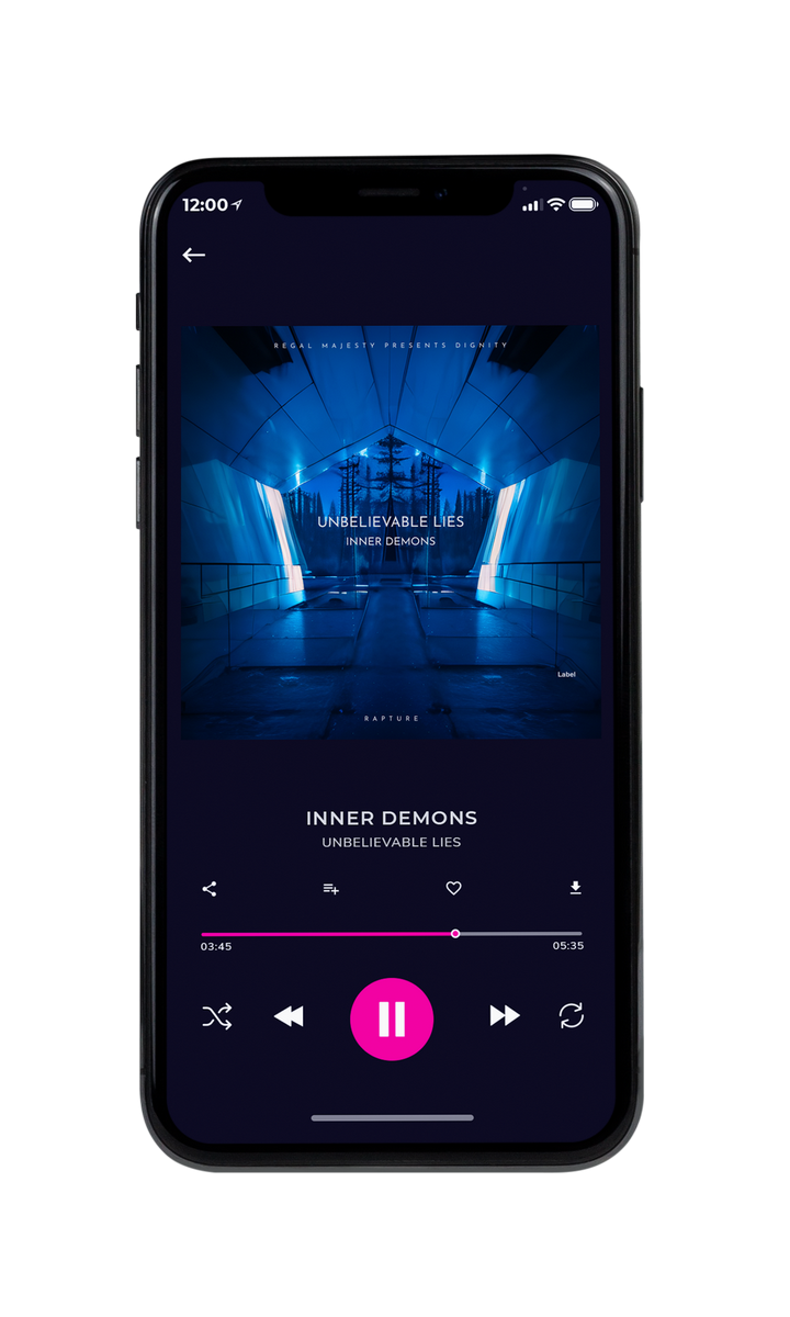 Tablet view of Premade Indie & Folk Music Album Cover - Regal Blue #22735 | AlbumArtZone*