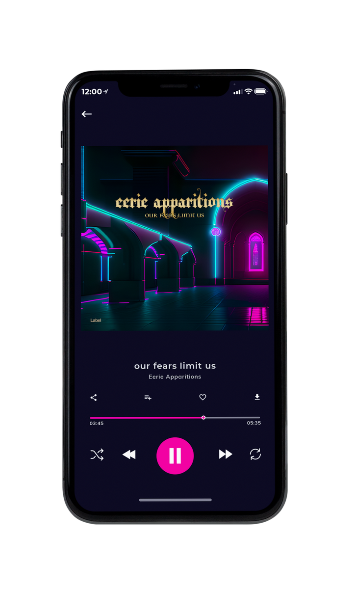 Tablet view of Premade Electronica & Ambient Album Cover - Black #22966 | AlbumArtZone*