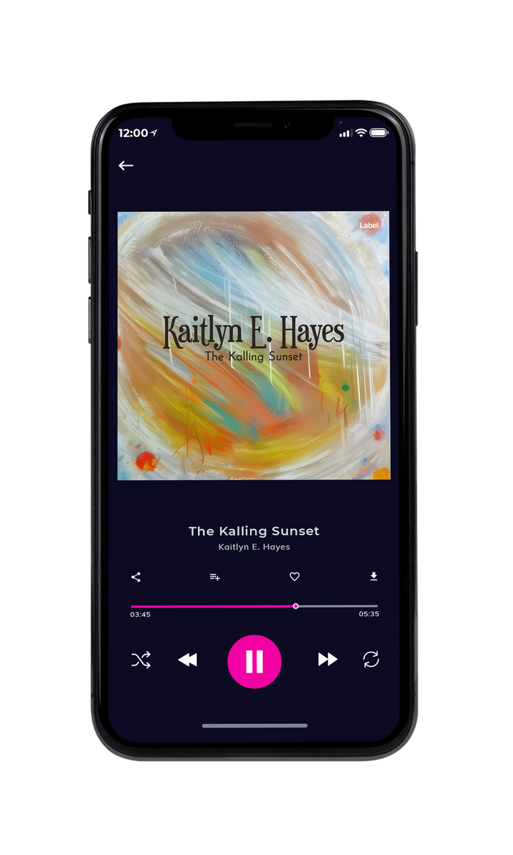Tablet view of Premade Indie & Folk Music Album Cover - Heathered Gray #23119 | AlbumArtZone*