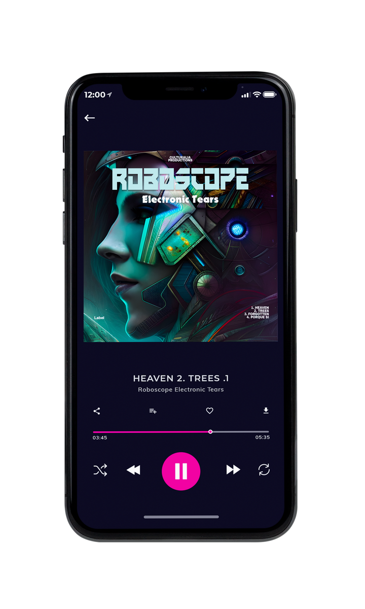 Tablet view of Premade Electronica & Ambient Book Cover - Ebony Clay #23183 | AlbumArtZone*