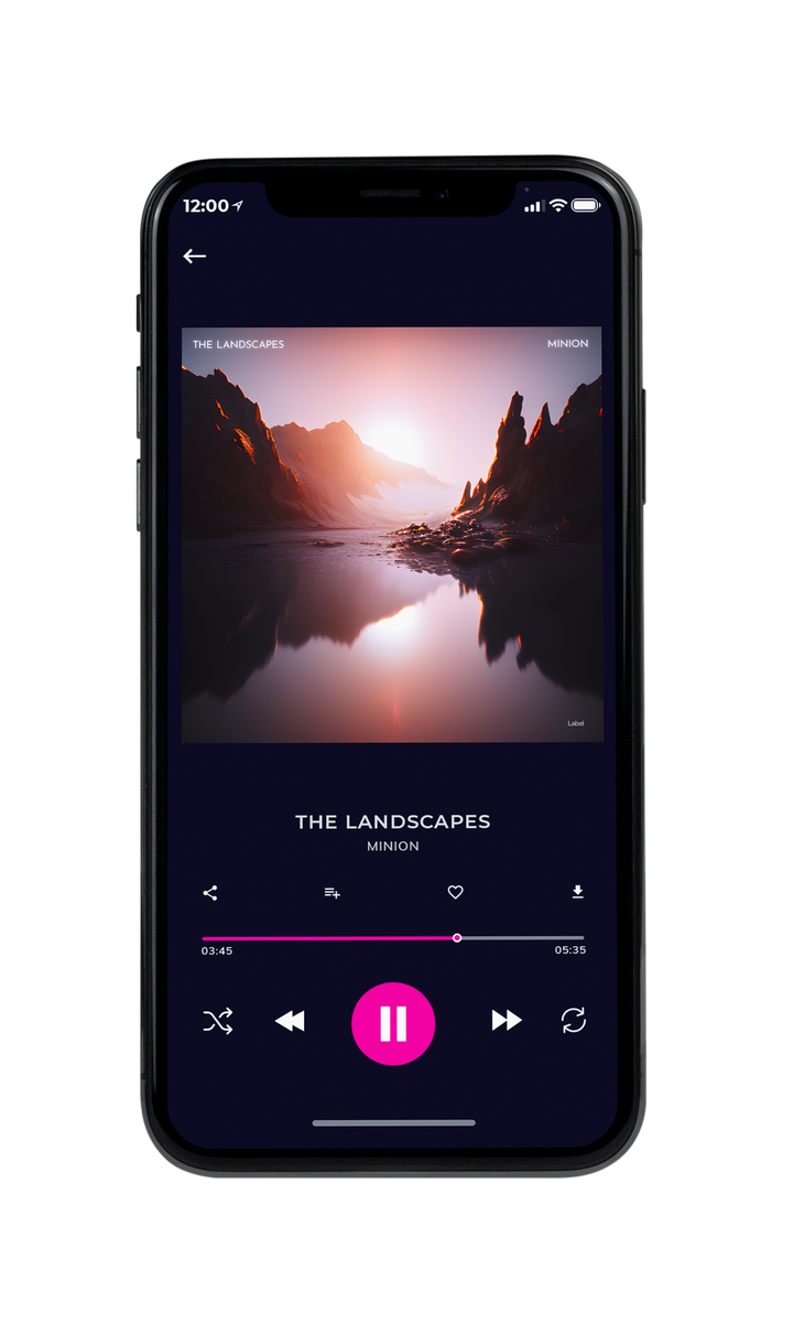 Tablet view of Premade Electronica & Ambient Album Cover - Oyster Pink #23315 | AlbumArtZone*