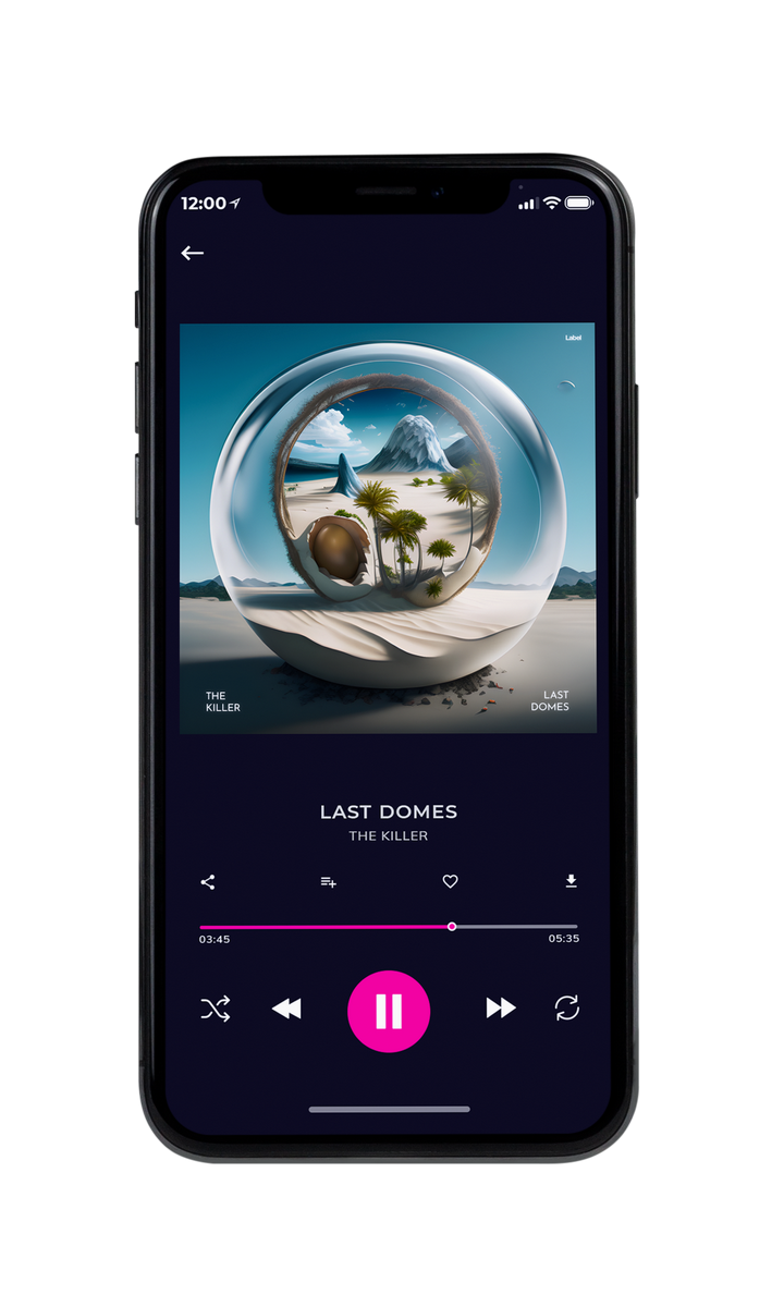 Tablet view of Premade Electronica & Ambient Album Cover - Fiord #23333 | AlbumArtZone*