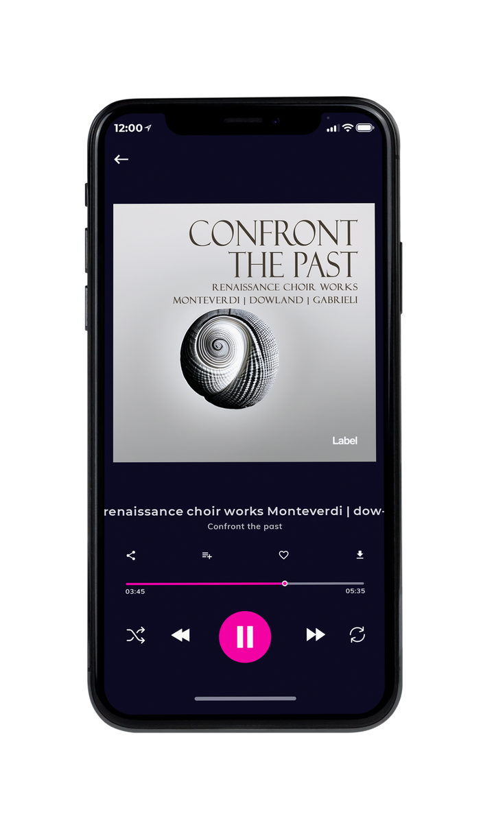 Tablet view of Premade Classical & Romantic Music Album Cover - Swirl #23437 | AlbumArtZone*