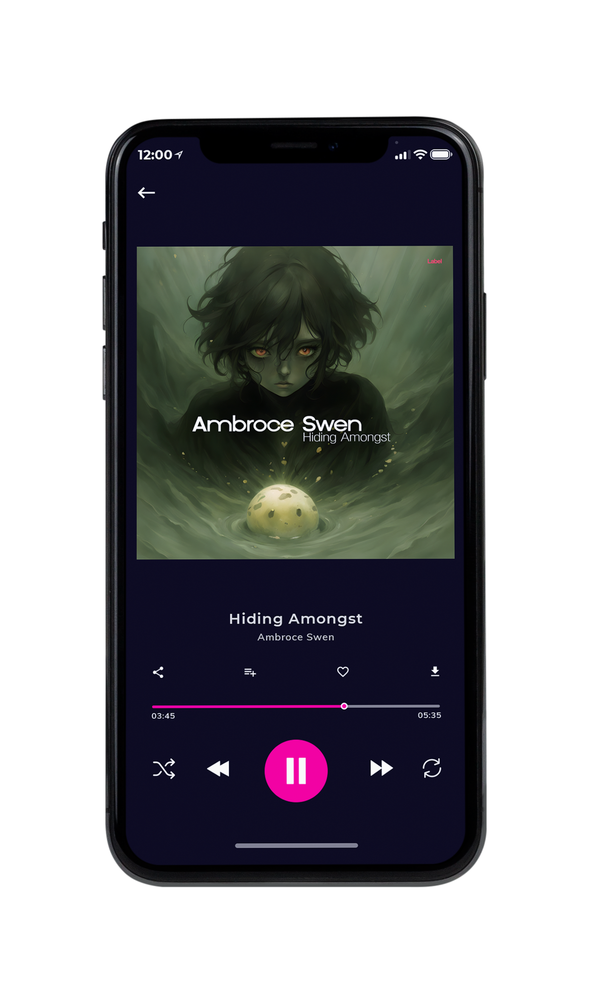 Tablet view of Premade Indie & Folk Music Album Cover - Kelp #23606 | AlbumArtZone*
