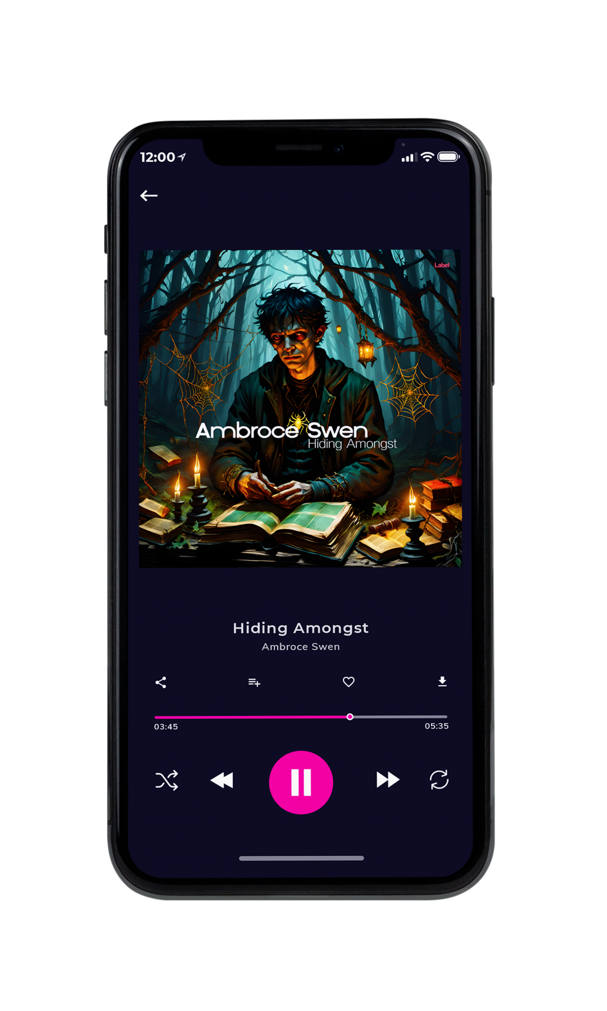 Tablet view of Premade Indie & Folk Music Album Cover - Outer Space #23614 | AlbumArtZone*