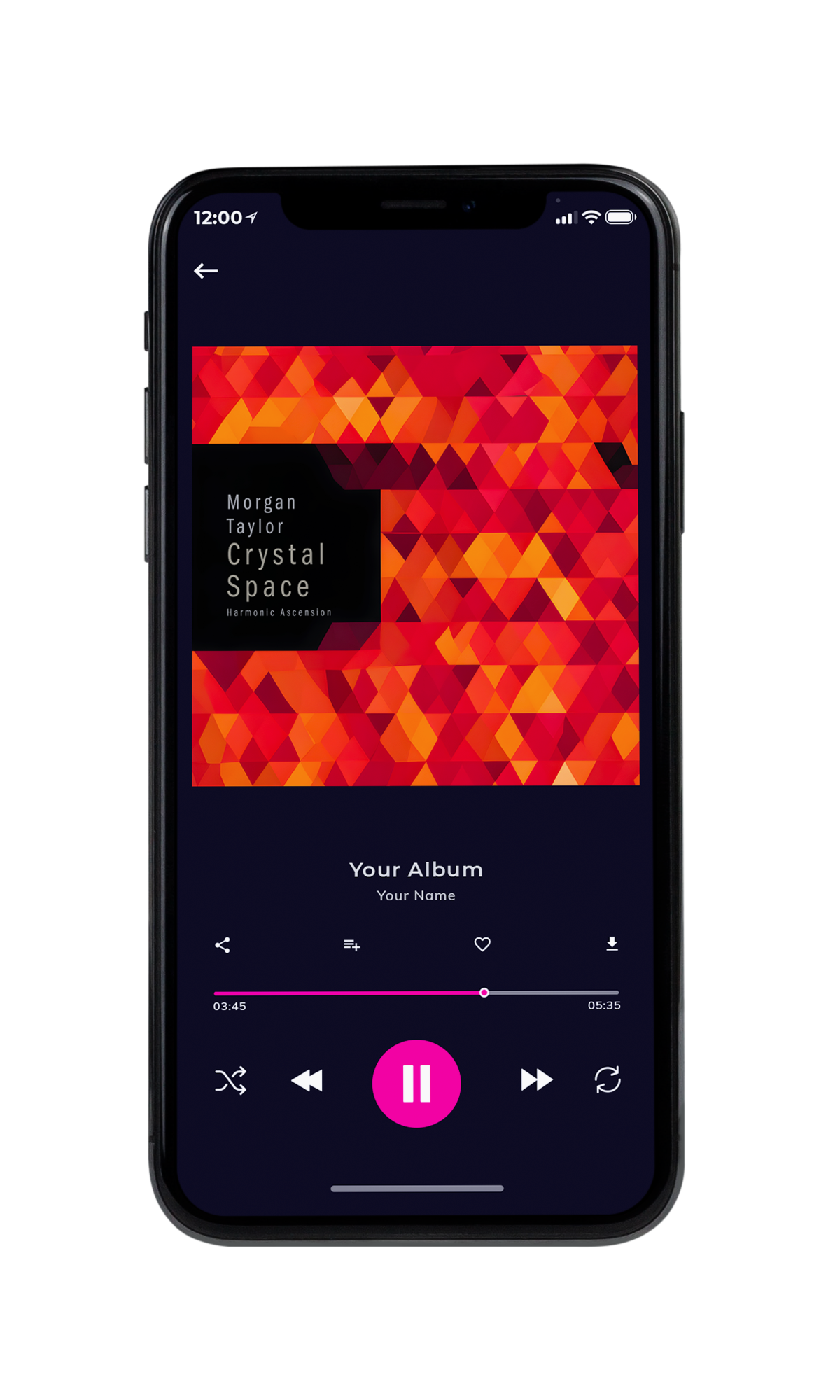 Tablet view of Premade Electronica & Ambient Album Cover - Valencia #23629 | AlbumArtZone*