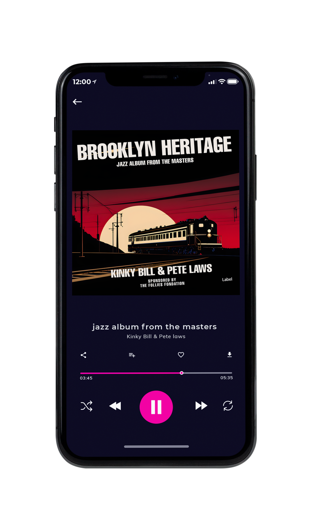Tablet view of Premade Traditional Jazz & Blues Album Cover - Night Rider #23660 | AlbumArtZone*