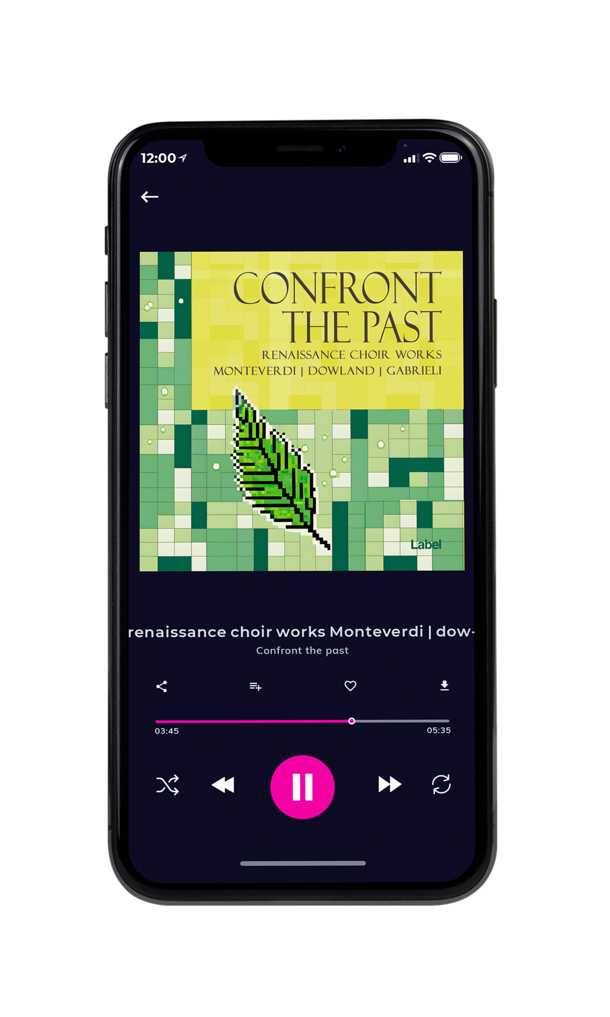 Tablet view of Premade Podcast Album Cover - Yellow Green #23675 | AlbumArtZone*