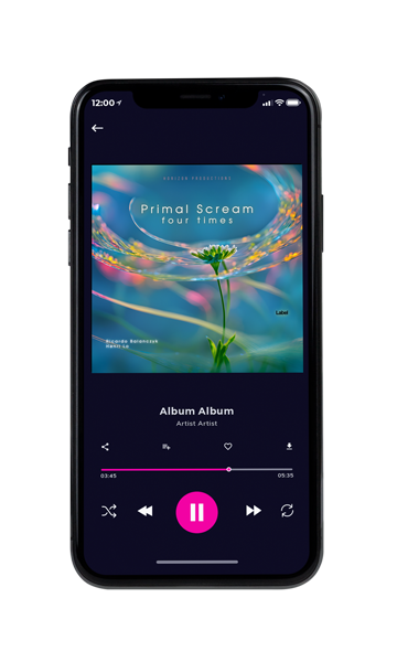 Tablet view of Premade Classical & Romantic Music Album Cover - Smalt Blue #23899 | AlbumArtZone*