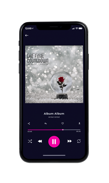 Tablet view of Premade Christmas Music Album Cover - Cotton Seed #24037 | AlbumArtZone*