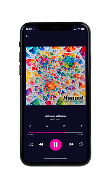 Tablet view of Premade Contemporary Music Album Cover - Mist Gray #24050 | AlbumArtZone*
