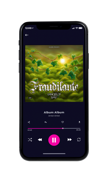 Tablet view of Premade Indie & Folk Music Album Cover - Fern Frond #24055 | AlbumArtZone*