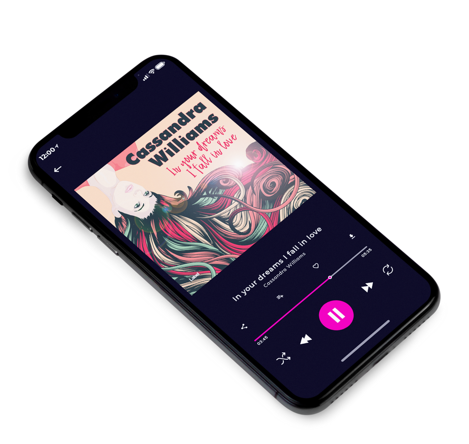 3D view of Premade Pop Album Cover - Mandys Pink #37 | AlbumArtZone*