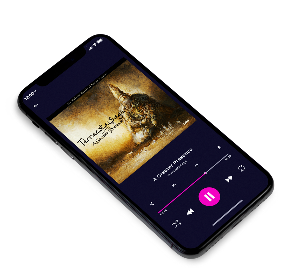3D view of Premade Indie & Folk Music Album Cover - Metallic Bronze #607 | AlbumArtZone*