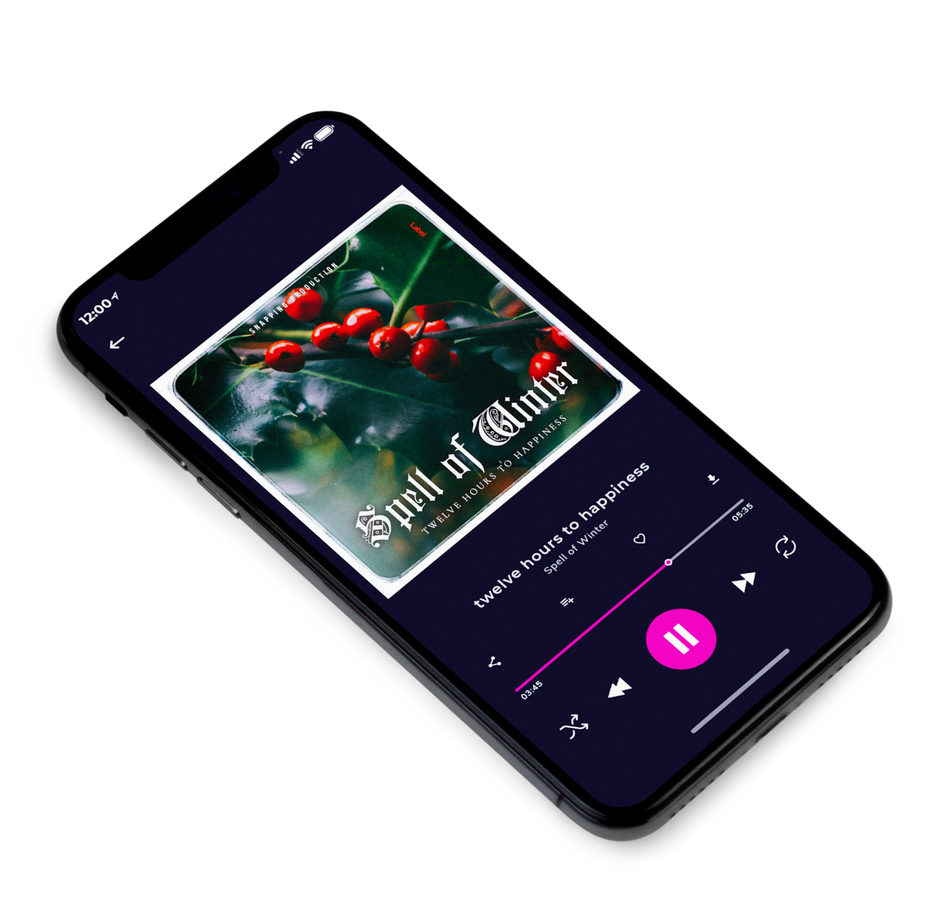3D view of Premade Christmas Music Album Cover - Racing Green #615 | AlbumArtZone*